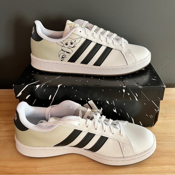 Adidas Star Wars Grand Court Baby Yoda Grogu DS Mandalorian Shoes Mens Size 10.5 - Picture 12 of 12